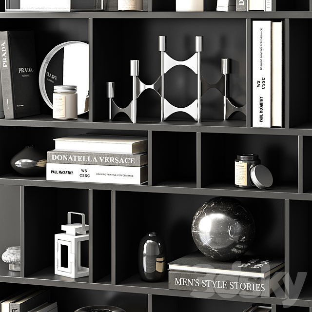 Rack COMO (black) by BoConcept 3d
