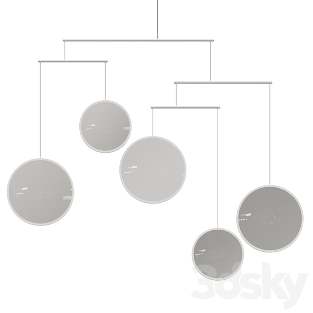 DCW Editions Focus X5 Pendant Lamp 3d