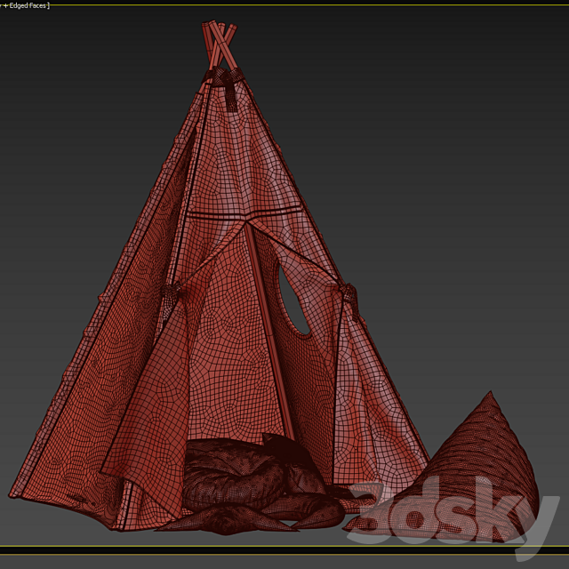 Kids Teepee Tent Set Mint 3dskyfree