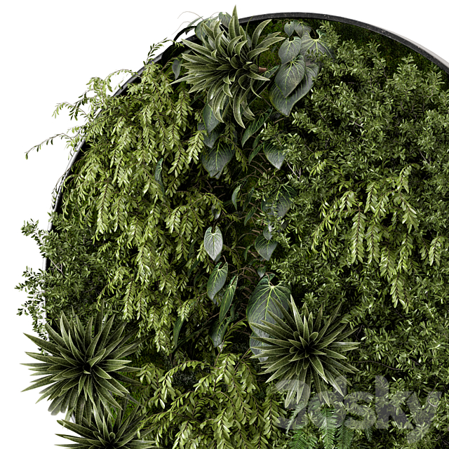 Indoor Wall Vertical Garden Set - Set 714 3dsky