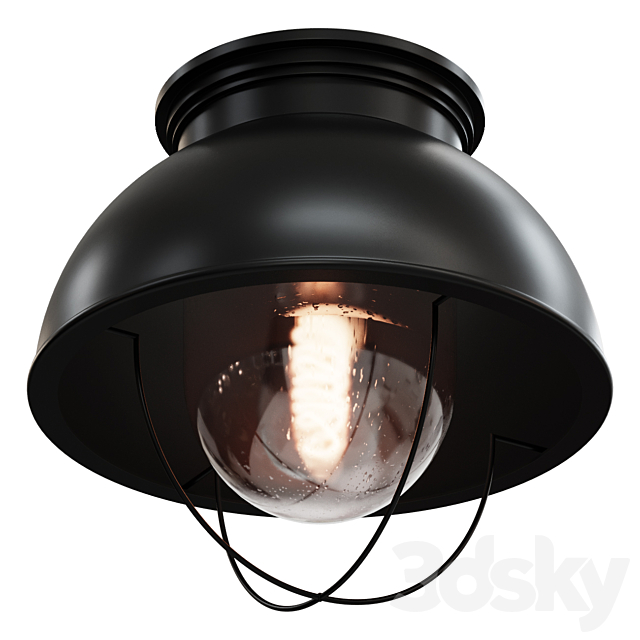 Chandelier NANTUCKET CEILING LIGHT SKU FM0401 BLACK lamp 3DSMax File - thumbnail 1