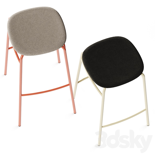 De Vorm Twist Pet Bar Stools 3d