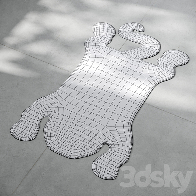 Tibetan tiger rug 3dmodel