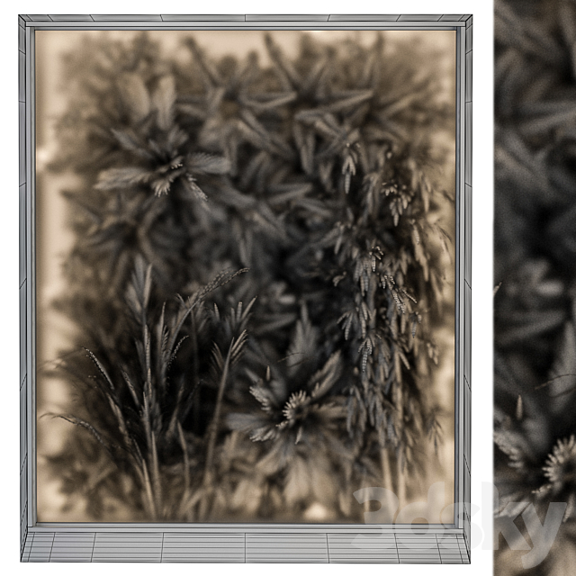 Vertical Garden Glass Frame – Wall Decor 58 3DSMax File - thumbnail 3