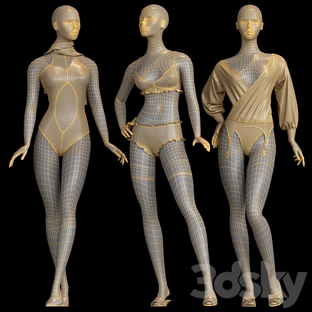 Mannequins 1 3dmodel