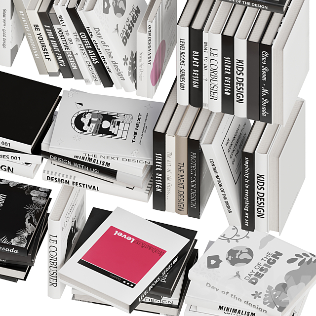Set of Books 02 3dsky