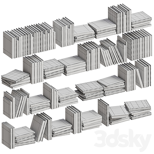 Set of Books 02 3dskyfree