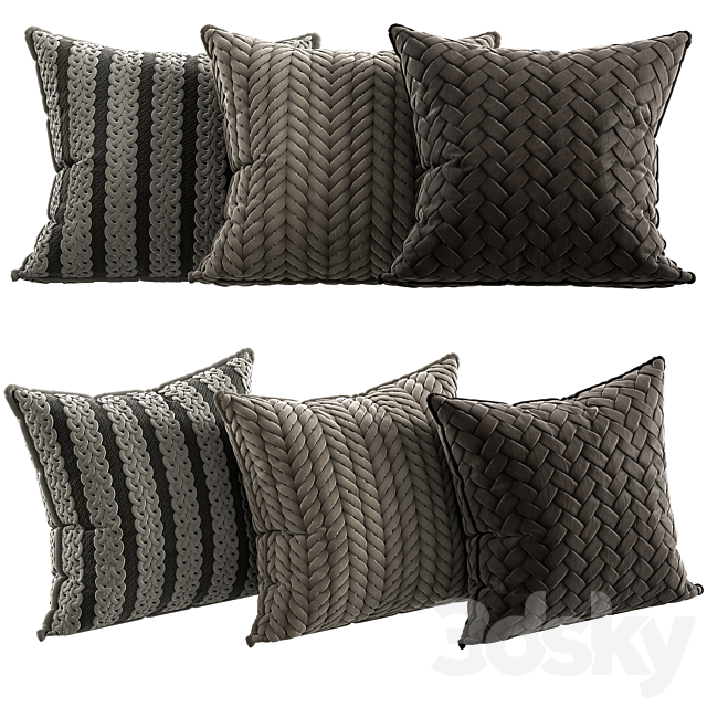 decorative pillows 7 3DSMax File - thumbnail 1
