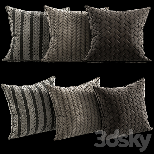 decorative pillows 7 3DSMax File - thumbnail 2