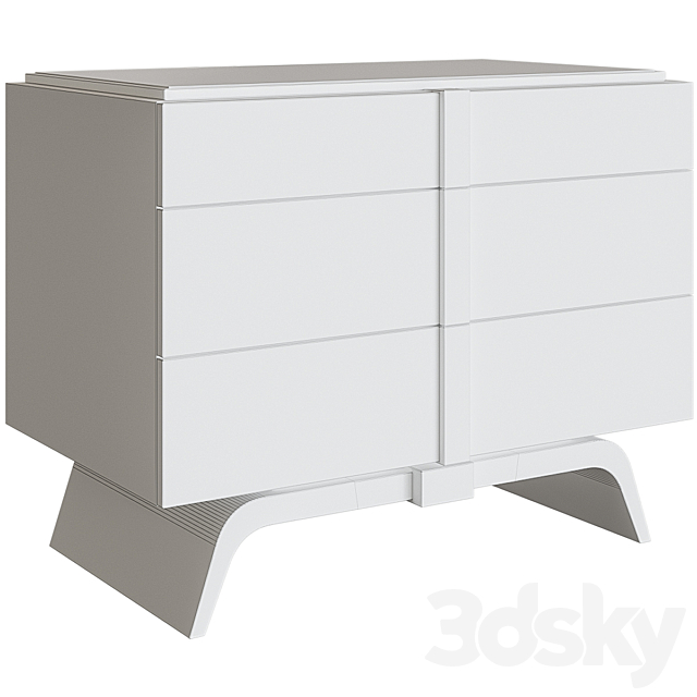 Bedside table MATIGNON 3DSMax File - thumbnail 2