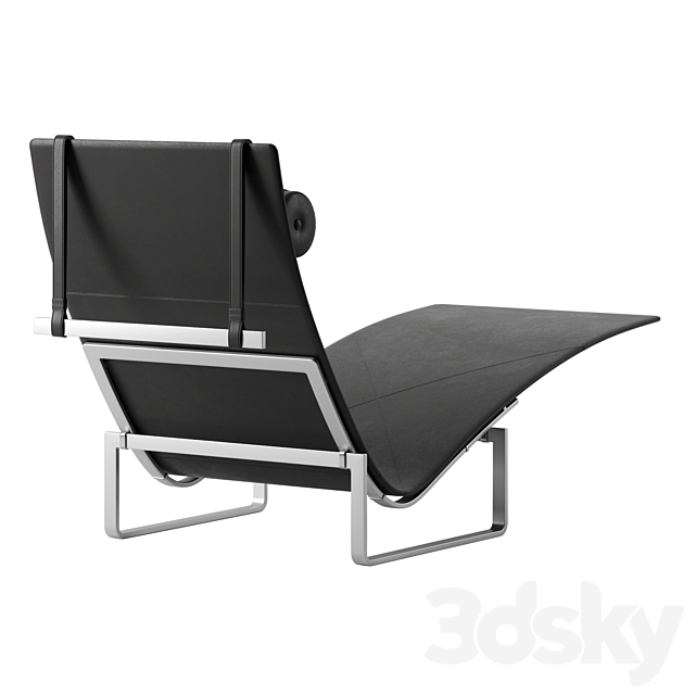 PK24 chaise longue by Fritz Hansen 3d