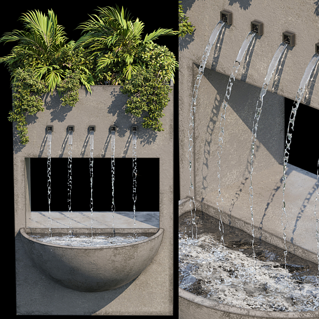 Waterfall fountains cascade 02 3DSMax File - thumbnail 2