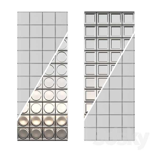 Glass Block Wall 07 3DSMax File - thumbnail 3