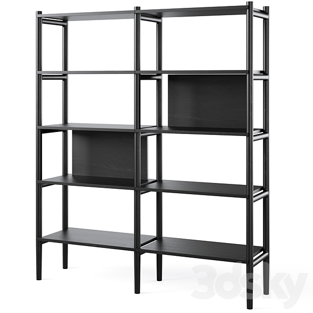 Bookcase HOLTON by Rowico Home 3d