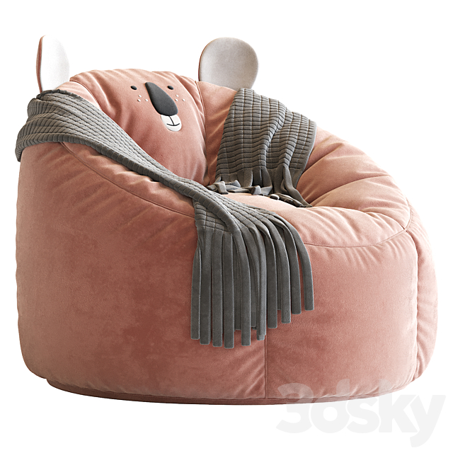Koala Bean Bag Chair 3DSMax File - thumbnail 2