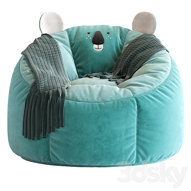 Koala Bean Bag Chair 3DSMax File - thumbnail 6