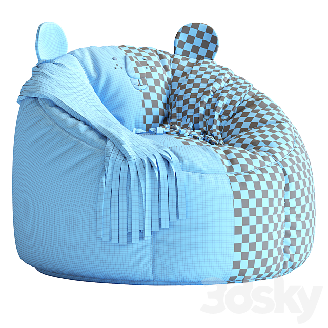 Koala Bean Bag Chair 3DSMax File - thumbnail 7