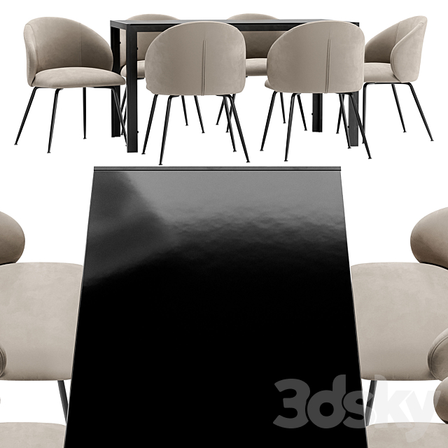 Dining chair Garda Decor and table Derby 3DSMax File - thumbnail 2