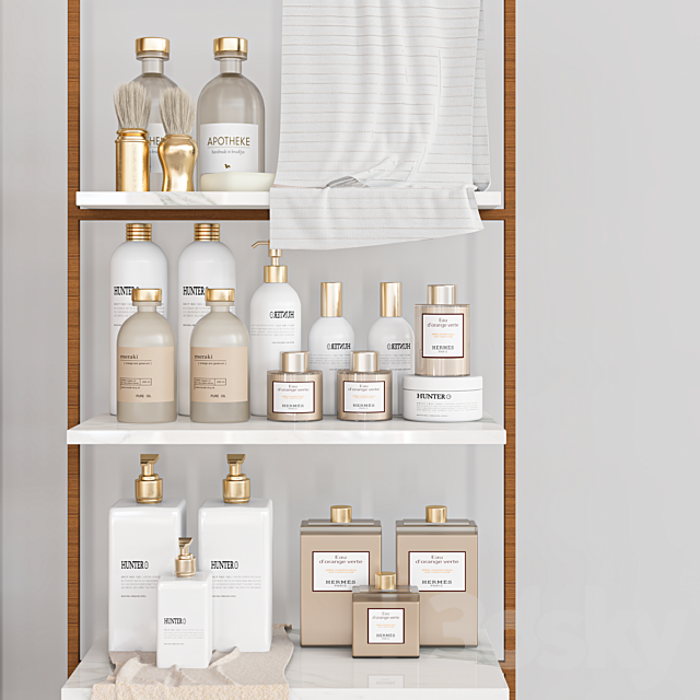 bathroom set 114 3DS Max Model - thumbnail 2