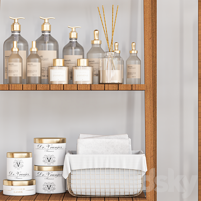 bathroom set 114 3DS Max Model - thumbnail 4