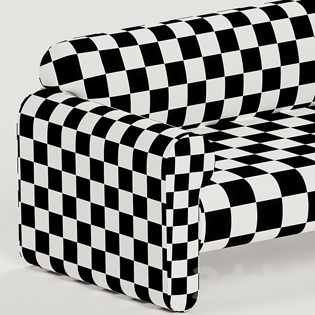 Crate & barrel - Gala Reverse Roll Arm Sofa 3dsky
