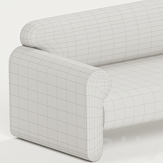 Crate & barrel - Gala Reverse Roll Arm Sofa 3dskyfree
