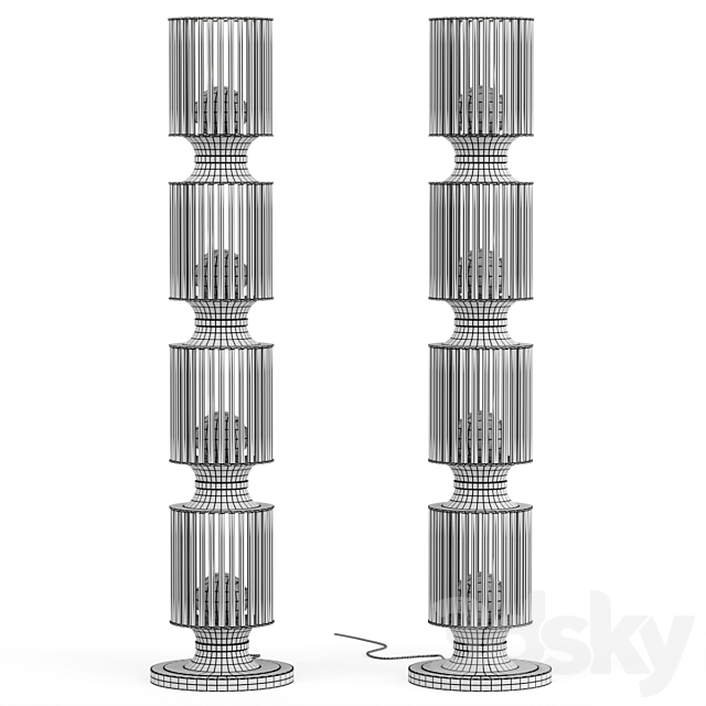 Floor lamp GRANT Mezzo 3dskyfree