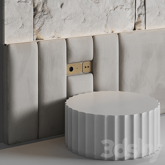 Headboard Eroded 3d