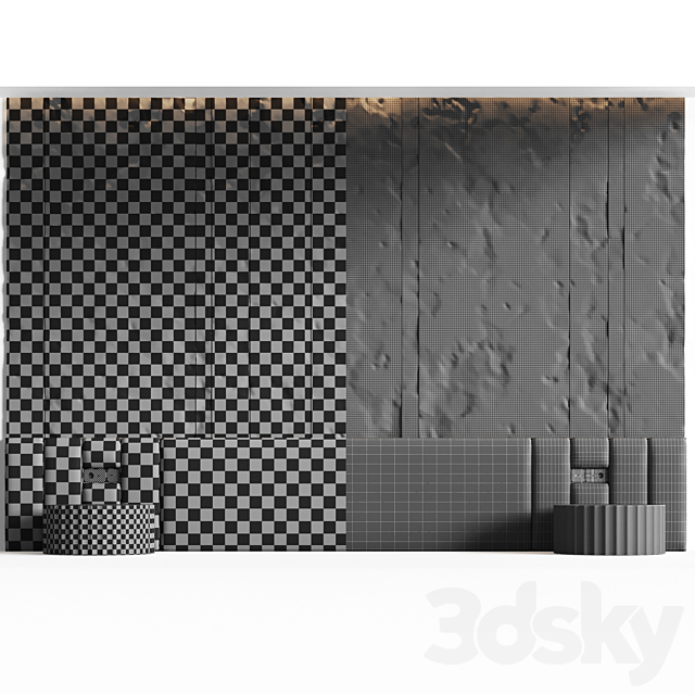 Headboard Eroded 3dsky