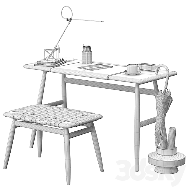 Mo Bridge desk set 3d Download