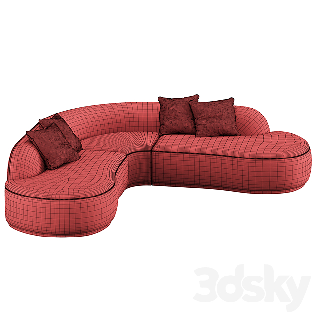 PIERRE SOFA W 3dmodel