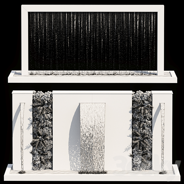 Waterfall fountains cascade 05 3dskyfree