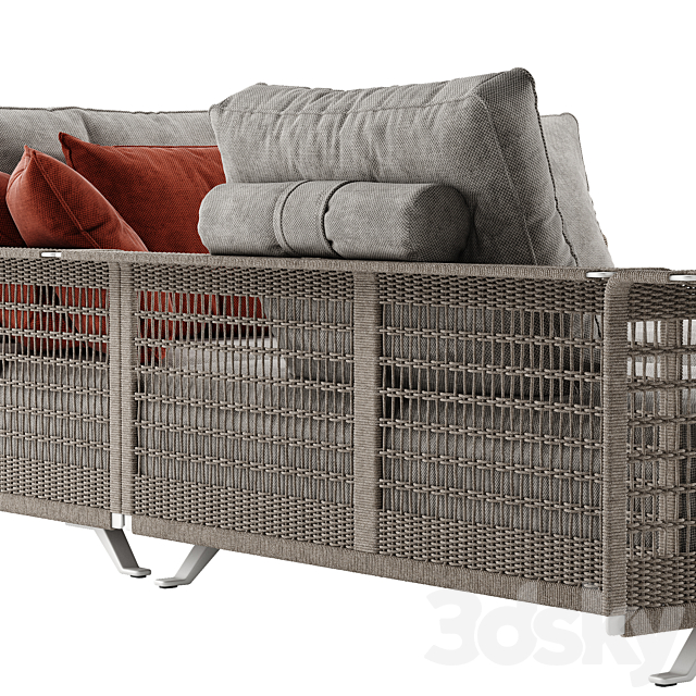 Poltrona Frau Solaria sectional sofa 3dsky