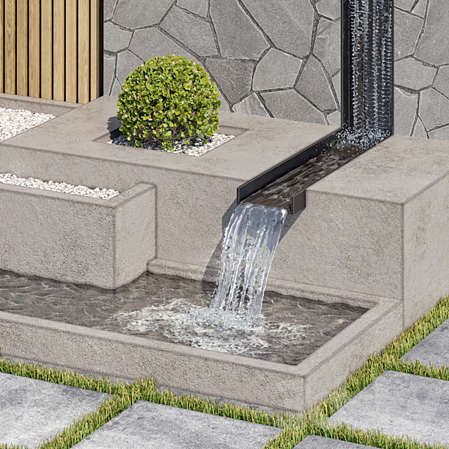 Landscape Furniture with Fountain – Architect Element 07 3DSMax File - thumbnail 5