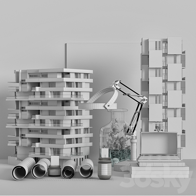 DECORATIVE SET NO6 3dmodel