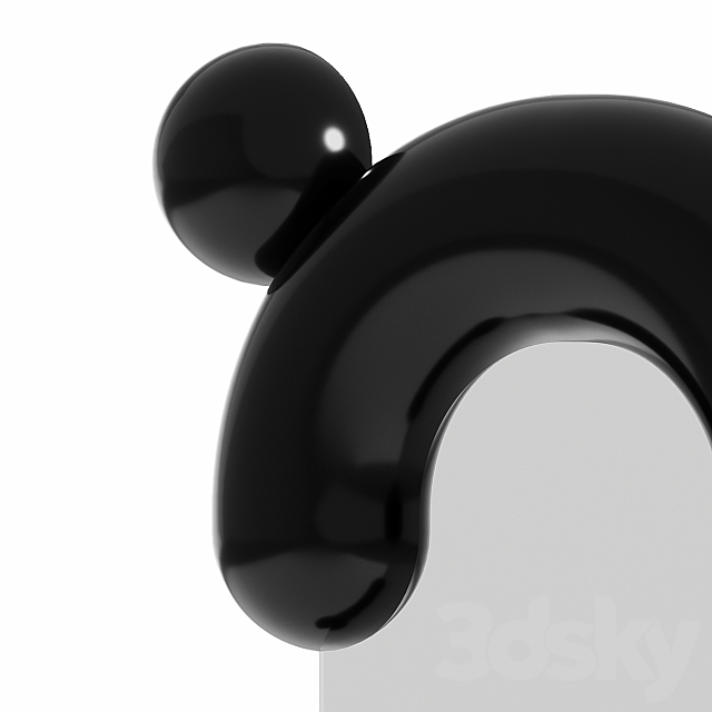 OM Contemporary mirror Apika Sausage 001 3d