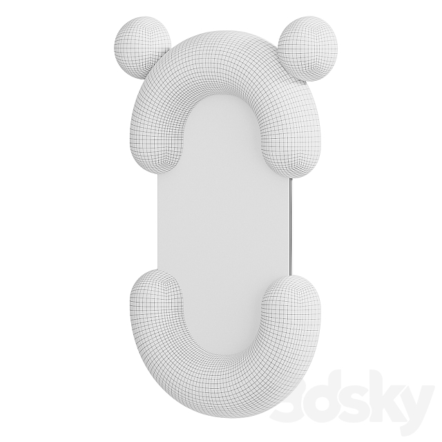 OM Contemporary mirror Apika Sausage 001 3dsky