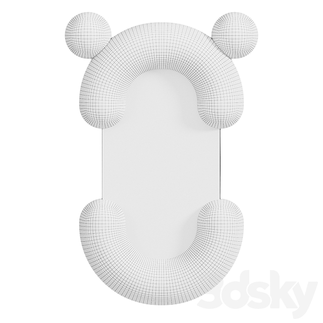 OM Contemporary mirror Apika Sausage 001 3dskyfree