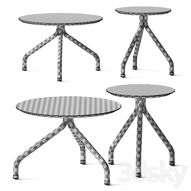Flexform Academy Coffee Tables 3d