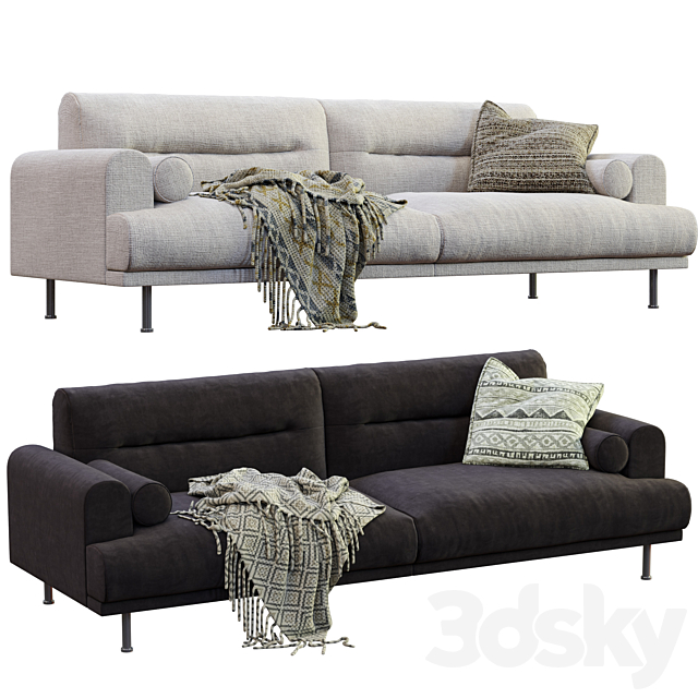 Sofa Langaryd By Ikea 3d