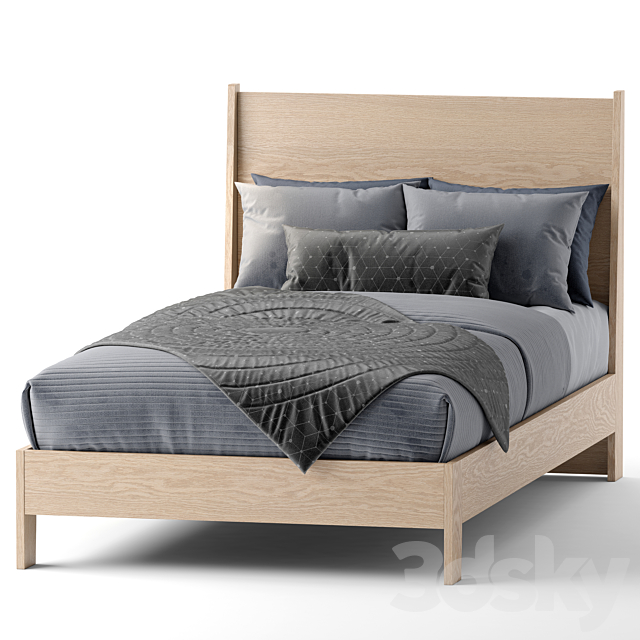 Pottery Barn kids_Milo single bed Bed 3D Models
