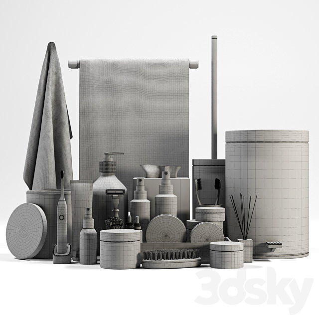 Bathroom Accessories 01 3dmodel