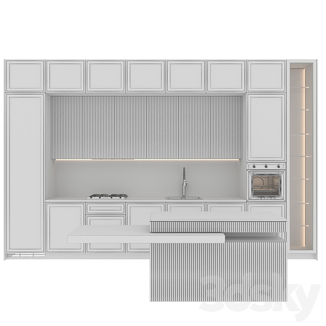 kitchen modern159smge set 3DSMax File - thumbnail 7