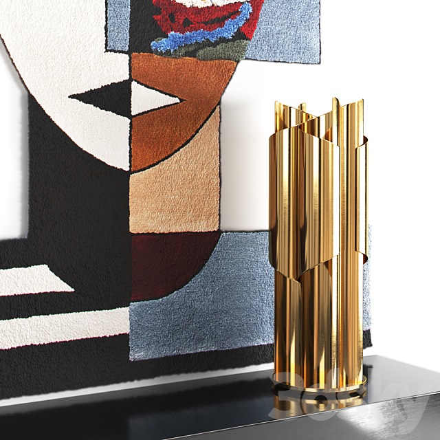 Cubisme decorative set 3d