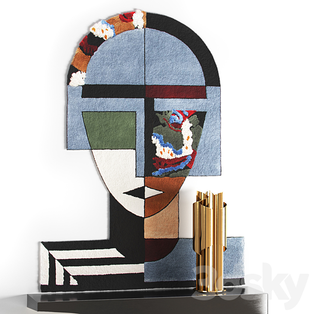 Cubisme decorative set 3dsky