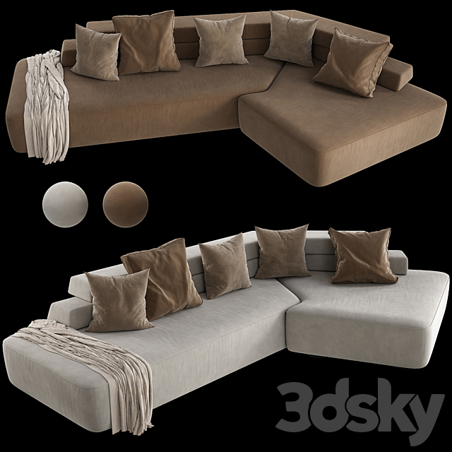 Rift L Sofa By Moroso 3DSMax File - thumbnail 2