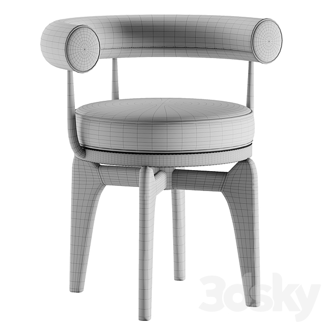 Indochine Chair 3DSMax File - thumbnail 4