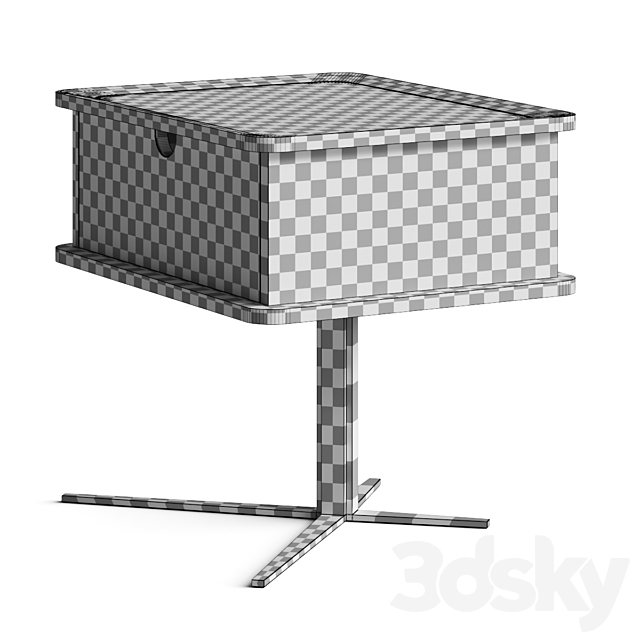 Bonaldo Nelson Bedside Table 3DSMax File - thumbnail 3