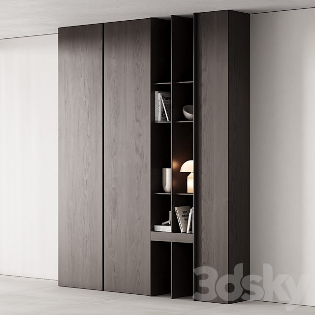 175 cabinet furniture 05 modern cupboard with decor 02 3dskyfree