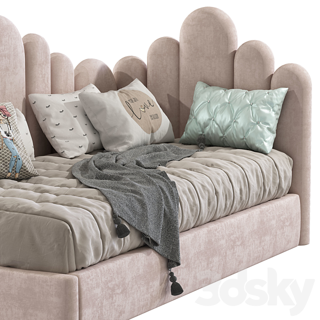 Modern style sofa bed 266 3DSMax File - thumbnail 7